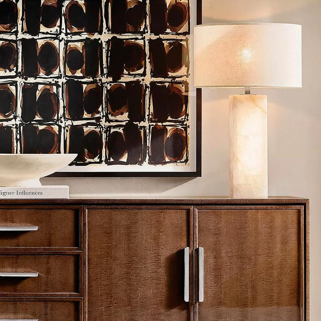 Ulriaon | Alabaster Table Lamp - Home Cartel ®