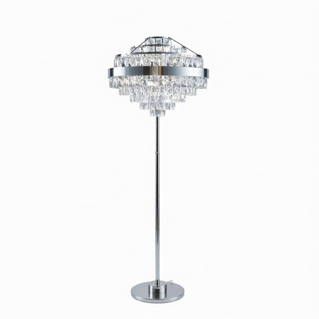 Elarivae I Crystal Floor Lamp - Detail View #3 | HomeCartel