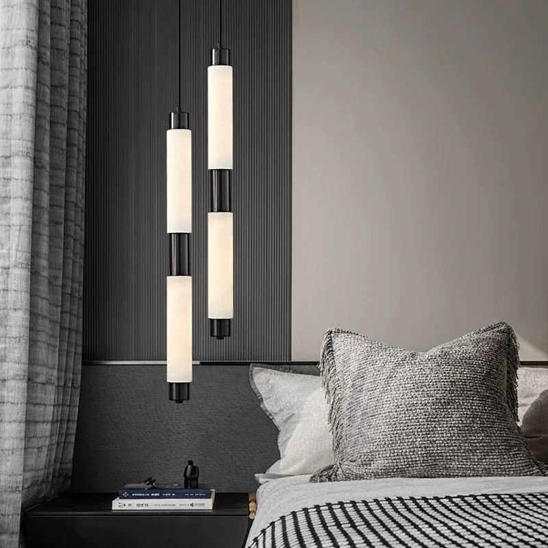 Ghalen | Alabaster Pendant Light - Detail View #3 | HomeCartel