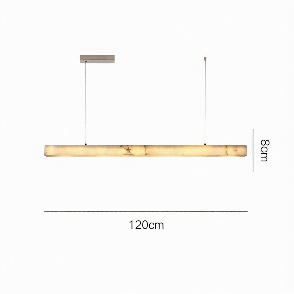 Fenvarethil | Linear Alabaster Pendant Light - Detail View #4 | HomeCartel