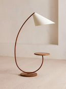Zyrella | Integrated Shelf Floor Lamp