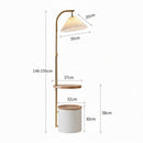 Calenya | Integrated Shelf Floor Lamp