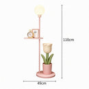 Myralyn Une | Integrated Shelf Floor Lamp