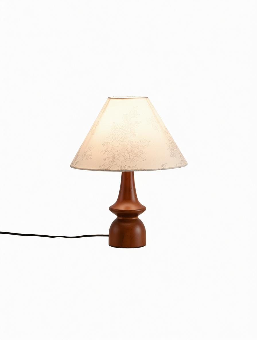 Nelyndra | Wood Table Lamp - Detail View #3 | HomeCartel