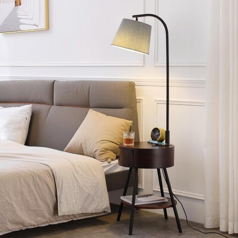 Aesmera B | Integrated Shelf Floor Lamp - Detail View #3 | HomeCartel