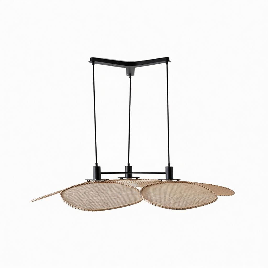 Brivessa D | Linear Rattan Chandelier - Detail View #5 | HomeCartel