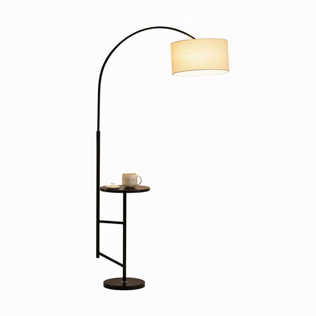 Caelune B | Integrated Shelf Floor Lamp - Detail View #10 | HomeCartel