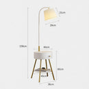 Aesmera A | Integrated Shelf Floor Lamp