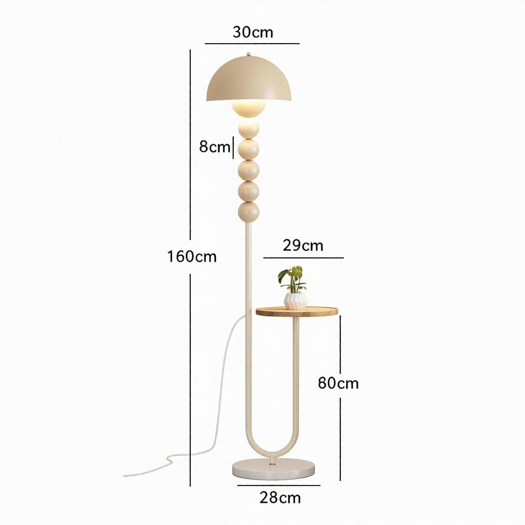 Ivellis | Integrated Shelf Floor Lamp
