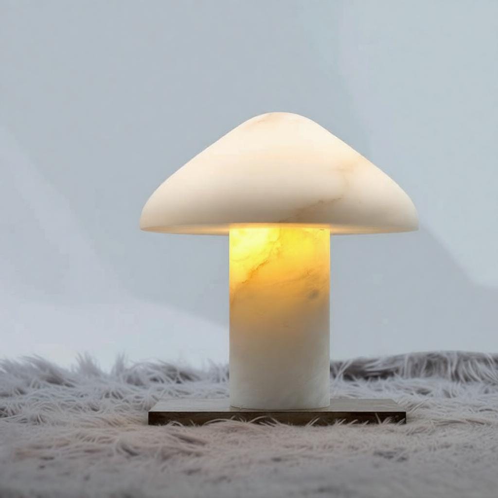 Halmyrirae | Alabaster Table Lamp - Detail View #2 | HomeCartel