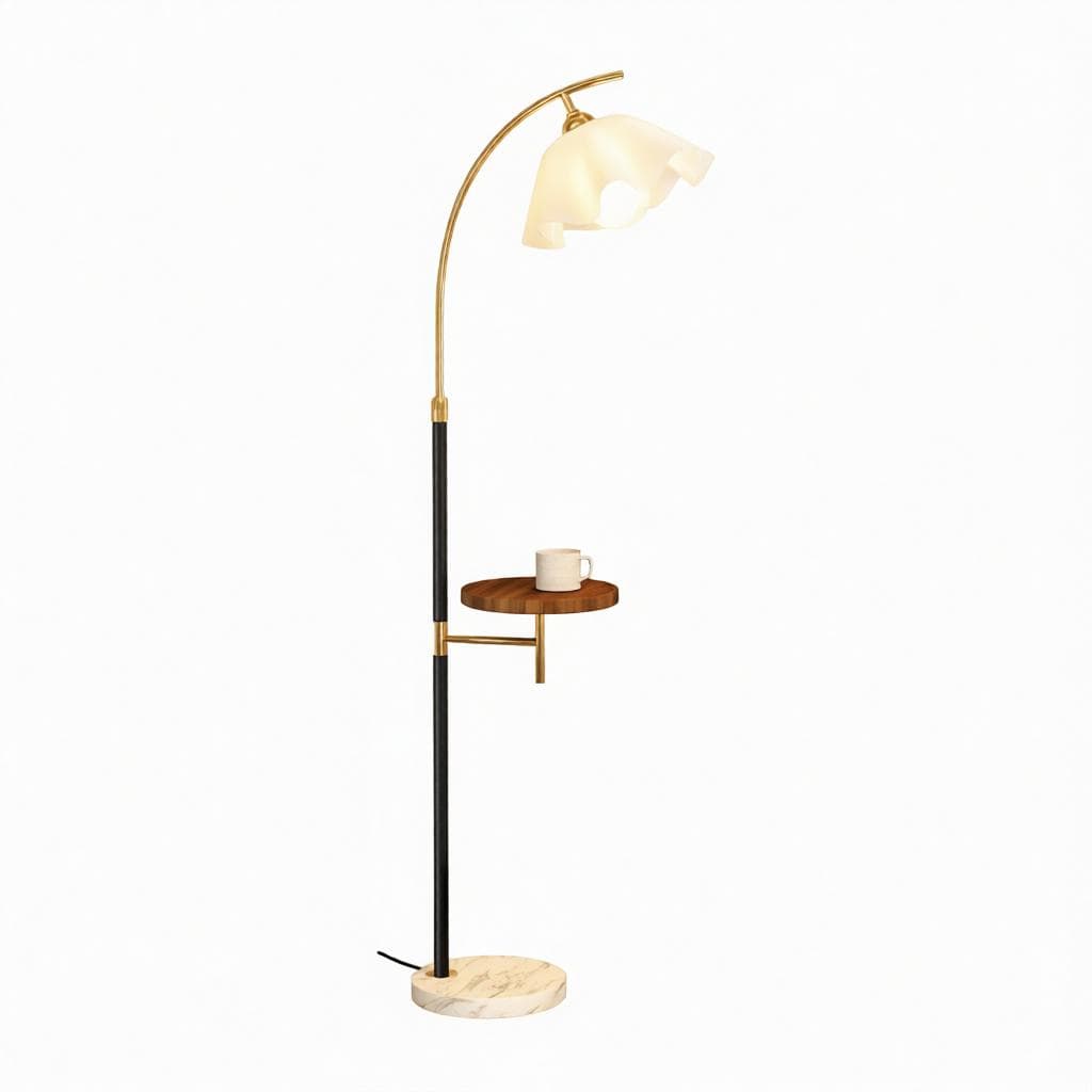 Unelira | Integrated Shelf Floor Lamp - Detail View #9 | HomeCartel