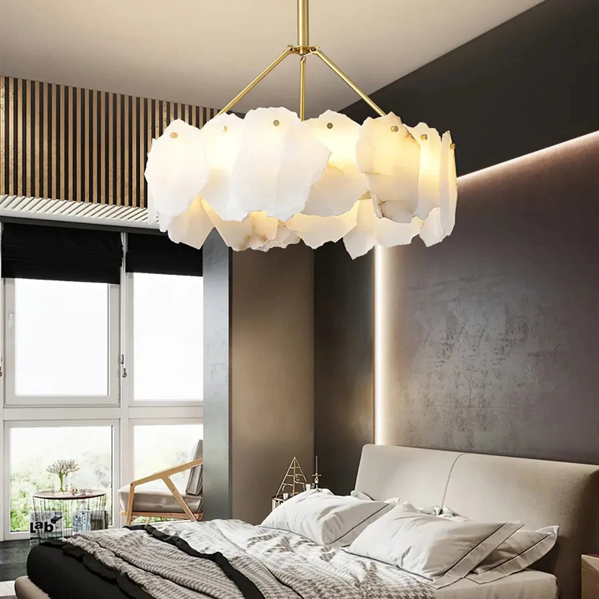 Xenavor A | Alabaster Chandelier - Detail View #2 | HomeCartel