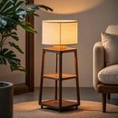 Nelthas | Integrated Shelf Floor Lamp