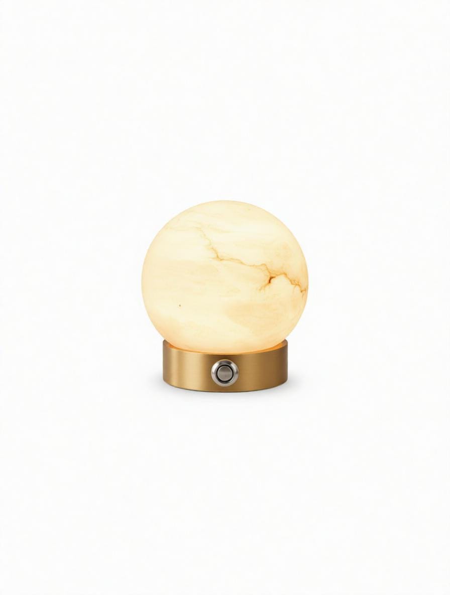 Pryranal Deux | Alabaster Table Lamp - Detail View #3 | HomeCartel