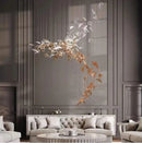 Folha | Crystal Glass Cluster Chandelier