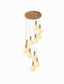 Illumena | Wood Cluster Chandelier