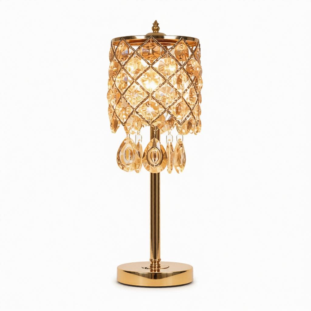 Calynder | Crystal Table Lamp - Detail View #4 | HomeCartel