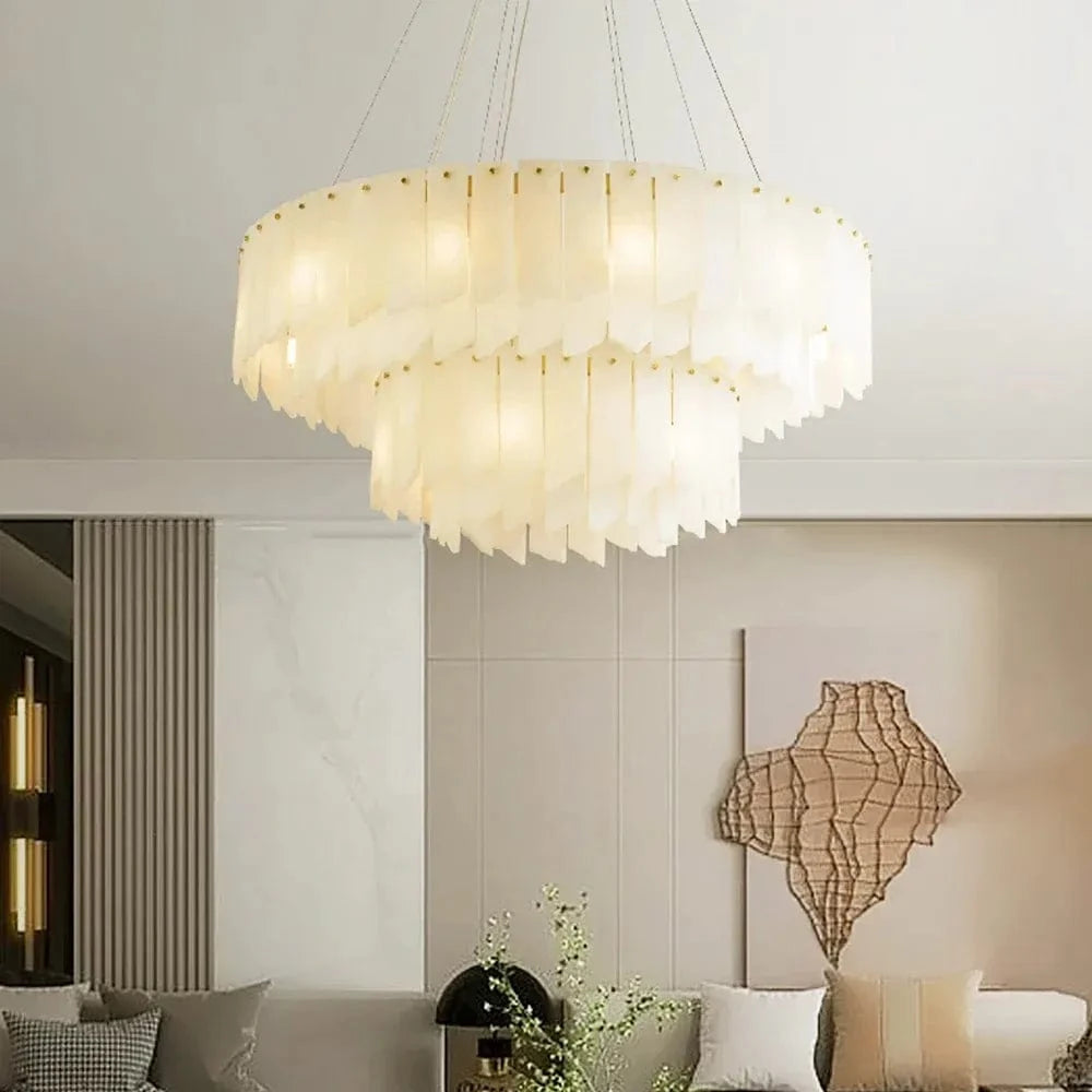 Dylvenor | Alabaster Chandelier - Modern Chandelier | HomeCartel Philippines