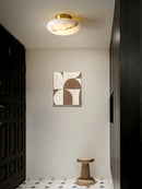 Beldoral | Alabaster Semi Flush Mounted Light