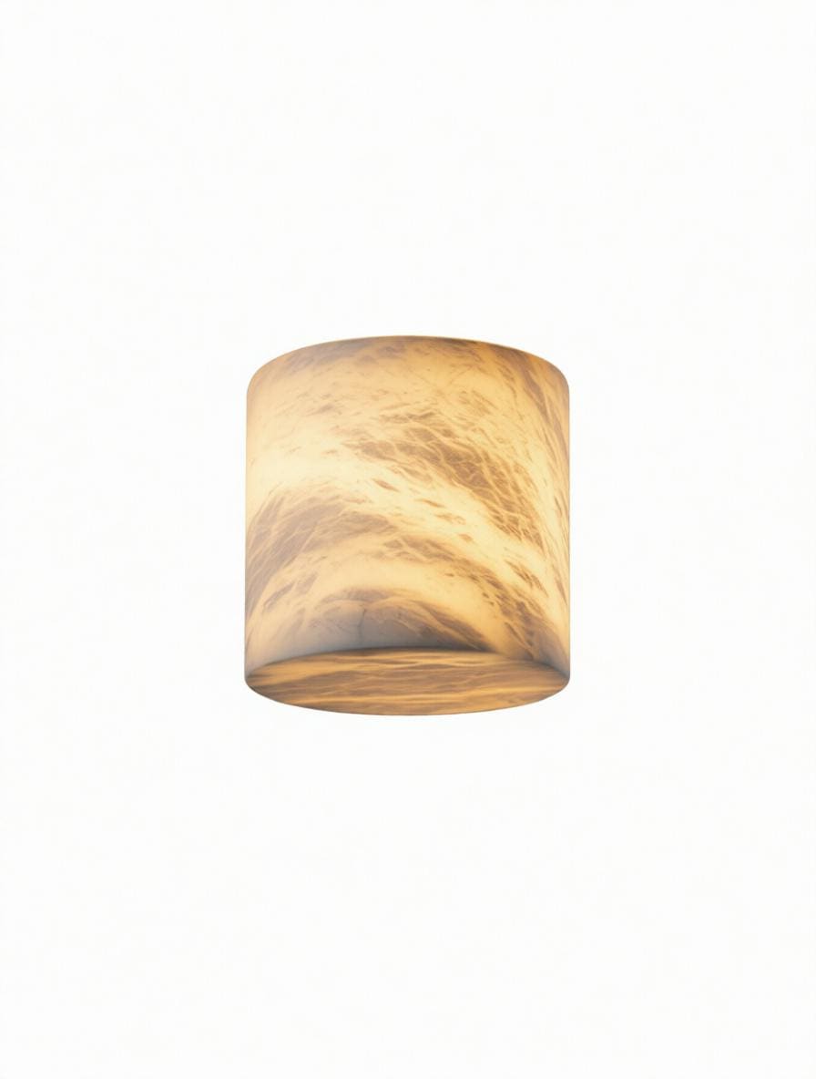 Ortheria | Alabaster Ceiling Mounted Light - Detail View #2 | HomeCartel