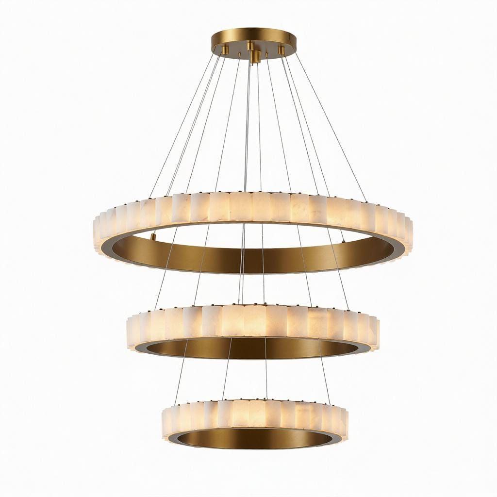 Lorvethith 3 | Alabaster Chandelier - Detail View #4 | HomeCartel