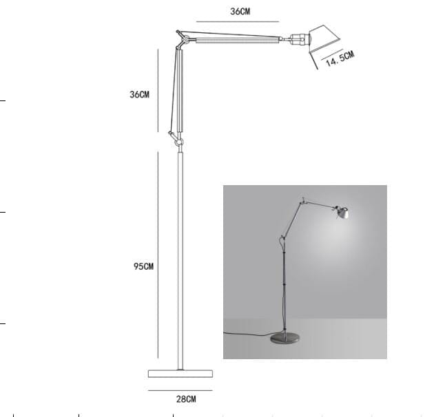 Valmira | Floor Lamp Swing Arm - Home Cartel ®