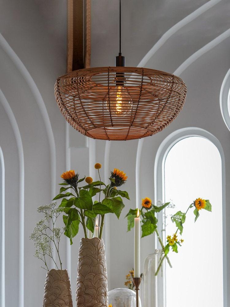 Ismera B | Rattan Pendant Light - Detail View #3 | HomeCartel
