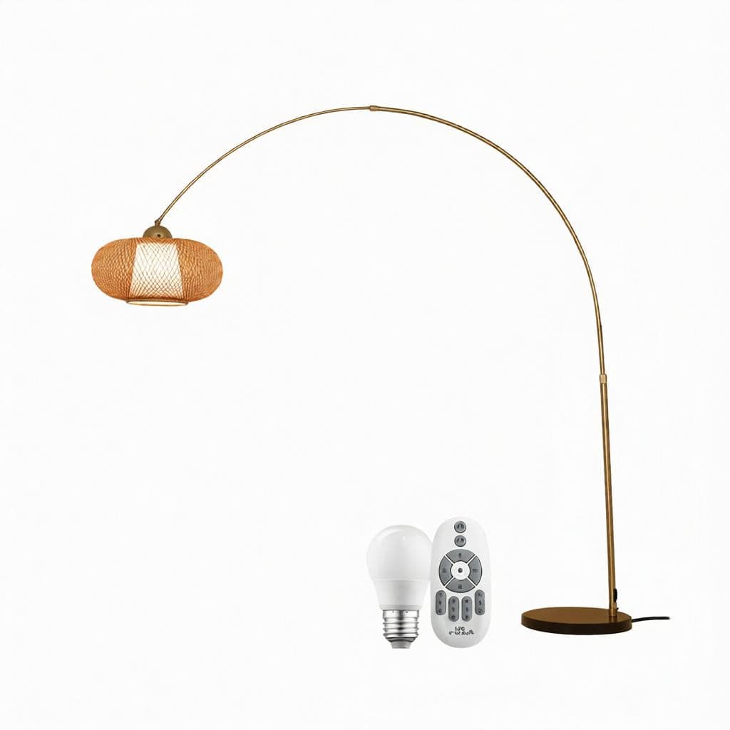 Calindriel | Rattan Floor Lamp - Detail View #3 | HomeCartel