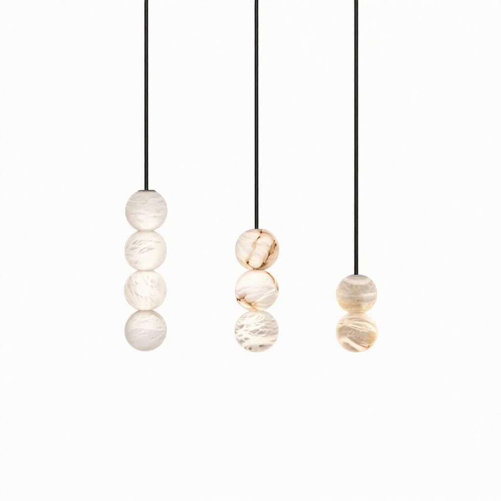 Pryveralla | Alabaster Pendant Light - Detail View #7 | HomeCartel
