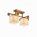Valnela A | Alabaster Semi Flush Mounted Light
