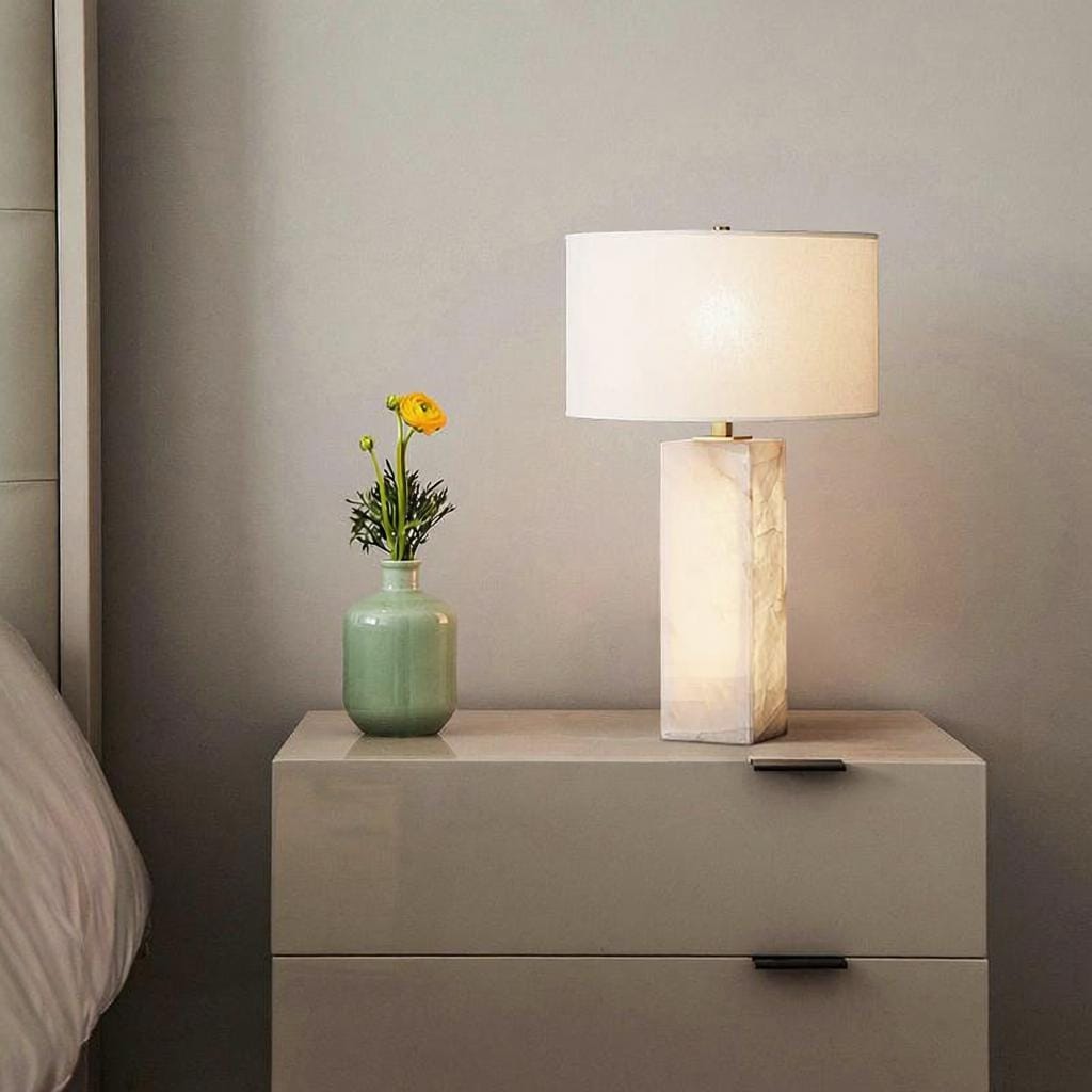 Ulriaon | Alabaster Table Lamp - Home Cartel ®