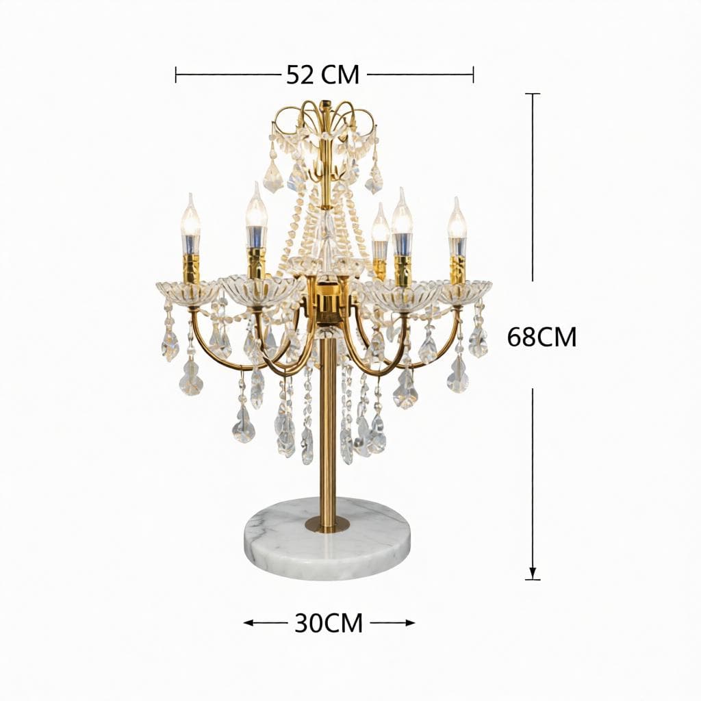 Dornielle Deux I Crystal Table Lamp - Detail View #2 | HomeCartel