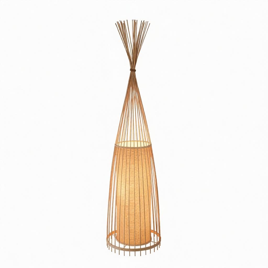 Joralia | Rattan Floor Lamp - Home Cartel ®