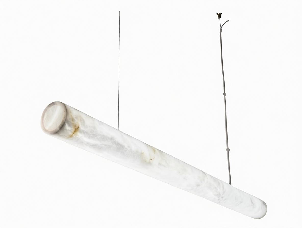 Vorneshal | Linear Alabaster Pendant Light - Detail View #7 | HomeCartel