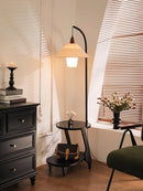 Galenyra | Integrated Shelf Floor Lamp