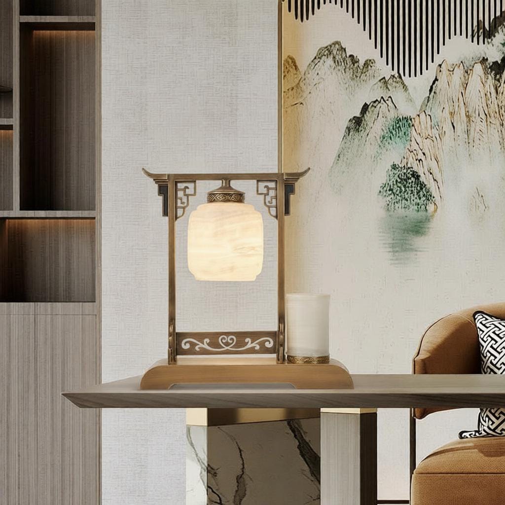 Valrinrix | Alabaster Table Lamp - Home Cartel ®