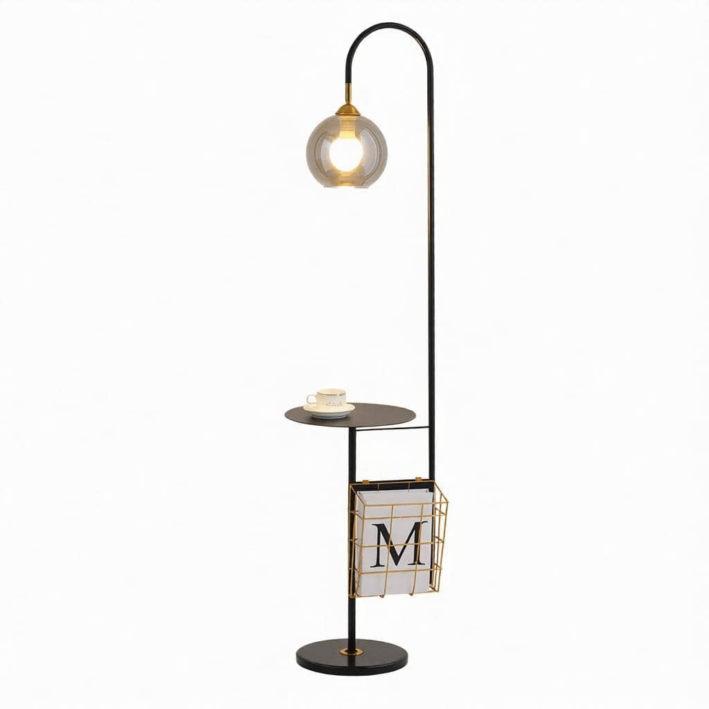 Enloris | Integrated Shelf Floor Lamp - Modern Floor Lamp | HomeCartel Philippines