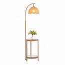 Zynelle A | Integrated Shelf Floor Lamp