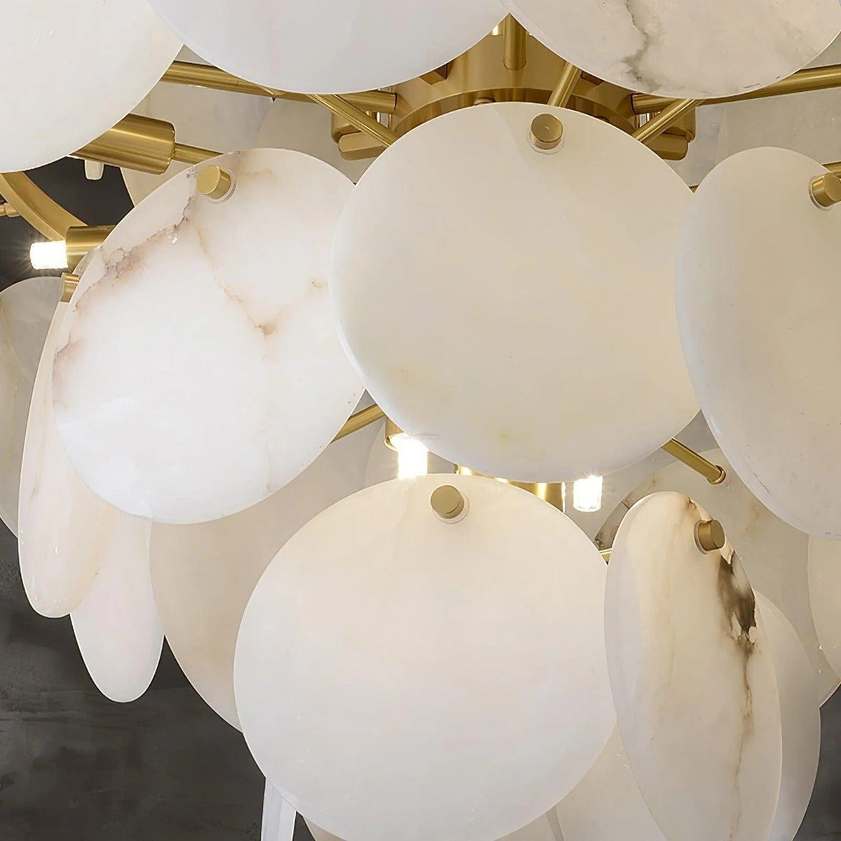 Braxira A | Alabaster Chandelier - Detail View #2 | HomeCartel