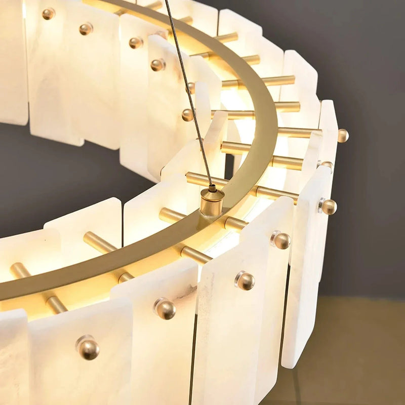 Tylindra Deux | Alabaster Chandelier