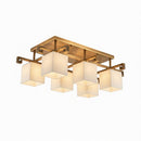 Valnela A | Alabaster Semi Flush Mounted Light