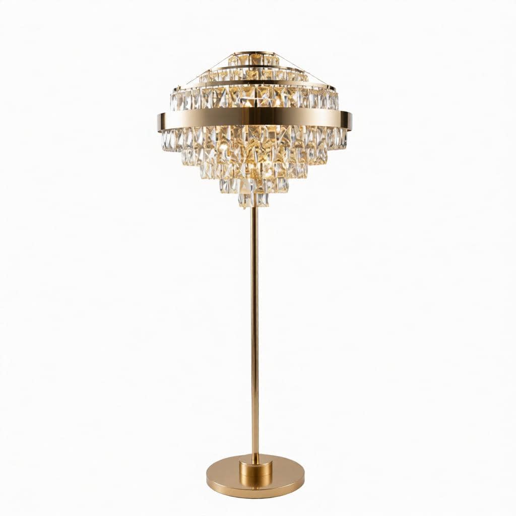 Elarivae I Crystal Floor Lamp - Detail View #2 | HomeCartel