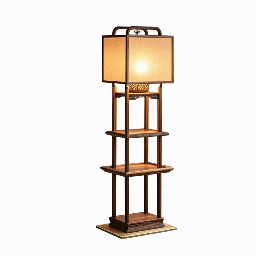 Nelara | Integrated Shelf Floor Lamp - Modern Floor Lamp | HomeCartel Philippines
