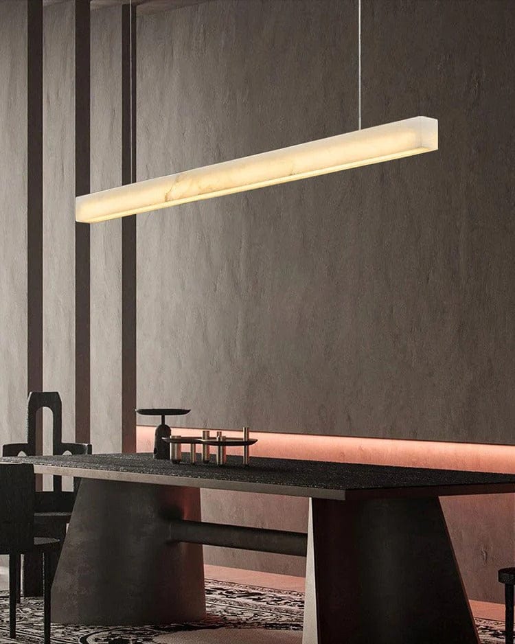 Kovrix | Alabaster Linear Pendant Light - Detail View #3 | HomeCartel
