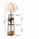 Mavarae | Integrated Shelf Floor Lamp