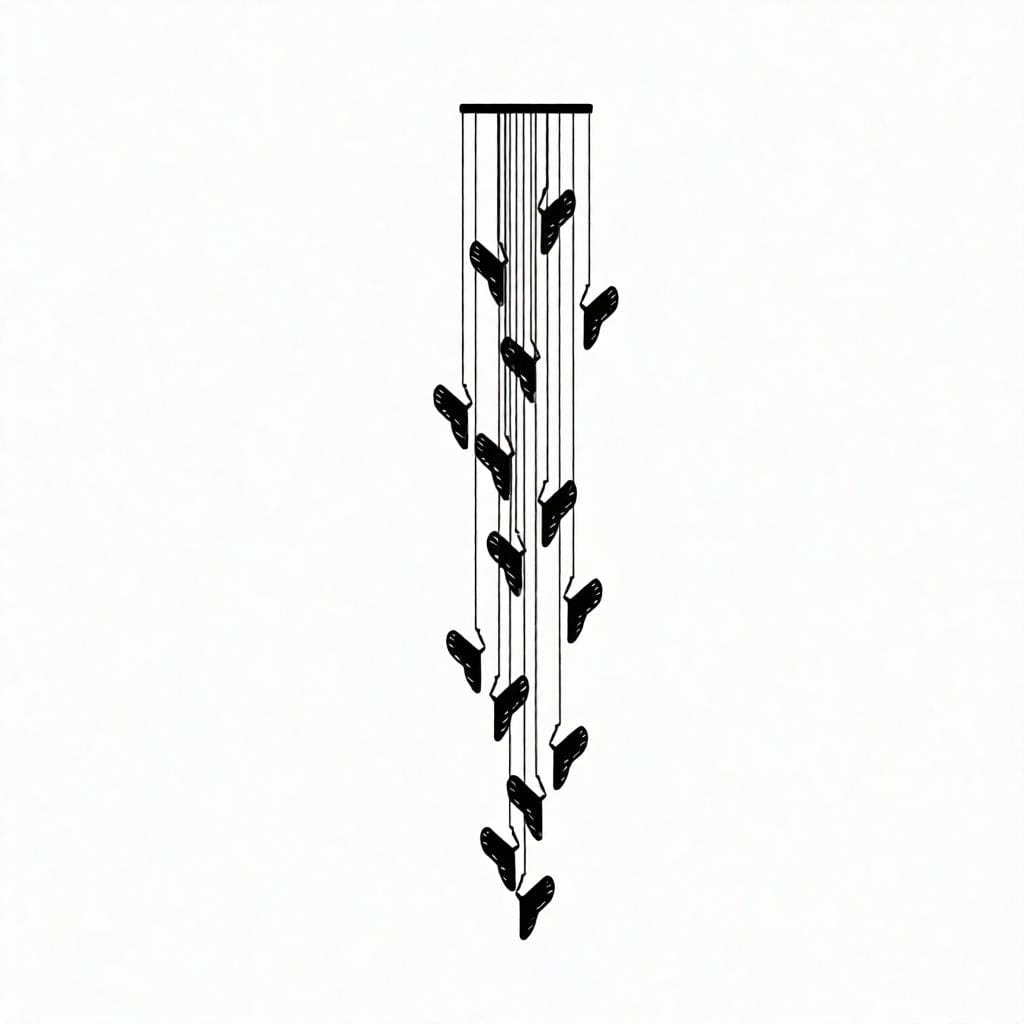 Halius | Rattan Cluster Chandelier - Detail View #10 | HomeCartel