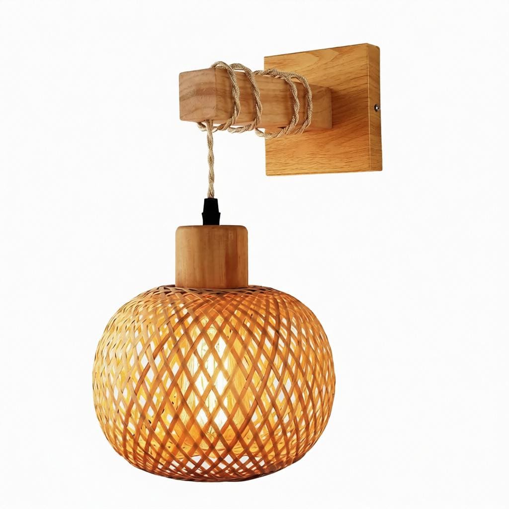 Norell | Rattan Wall Light - Modern Wall Light | HomeCartel Philippines