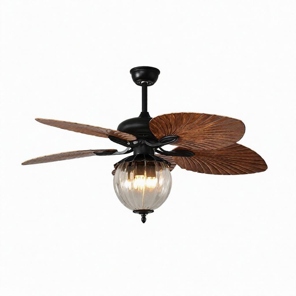 Aric Deux | Outdoor Lighted Ceiling Fan - Detail View #3 | HomeCartel