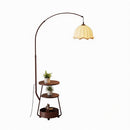 Zaenira | Integrated Shelf Floor Lamp