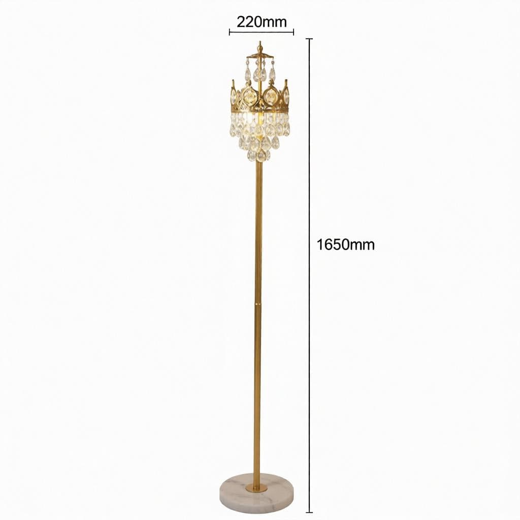 Duneira Une I Crystal Floor Lamp - Detail View #7 | HomeCartel
